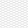 Hexagonal Fence with Post 50 x 1,2 m PVC dengtas plienas Pilka