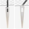 Hexagonal Fence with Post 50 x 1,4 m PVC dengtas plienas Pilka