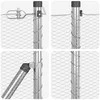 Hexagonal Fence with Post 25 x 0,8 m Galvanizuotas plienas