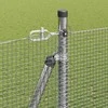 Suvirinta vielos tvora su betono baze 50 x 1,4 m Sidabrinė