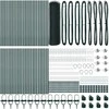 Hexagonal Fence with Post 100 x 0,6 m PVC dengtas plienas Žalia