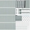 Hexagonal Fence with Post 100 x 1,4 m PVC dengtas plienas Žalia