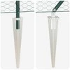 Hexagonal Fence with Post 100 x 1,5 m PVC dengtas plienas Žalia