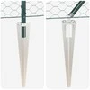 Hexagonal Fence with Post 25 x 0,6 m PVC dengtas plienas Žalia