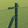 Šešiakampė tvora su betono pagrindu 25 x 1,6 m Žalia Tinklelis