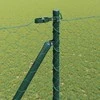 Hexagonal Fence with Post 50 x 1,5 m PVC dengtas plienas Žalia