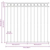 Tvoros segmentas, juodos spalvos, 1,7x1,5m, plienas