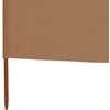Uždanga nuo vėjo, 5 plokštės, taupe spalvos, 600x80cm, audinys