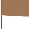 Uždanga nuo vėjo, 9 plokštės, taupe, 1200x120cm, audinys