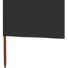 Uždanga nuo vėjo, antracito, 400x160cm, audinys, 3 plokštės