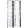 Užuolaida nuo vabzdžių, pilka ir balta, 100x220 cm, šenilis