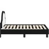 Lova Vaikiška Lovo Rėmas su Galvūgaliu Juoda 70 x 140 cm PU