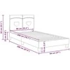 Lova Vaikiška lovos konstrukcija su galvūgaliu Rožinė 90 x 200 cm