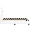Lova Vaikiška lovos konstrukcija su galvūgaliu Balta 80 x 160 cm PU