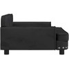 Vaikiška sofa, juodos spalvos, 90x53x30cm, aksomas