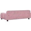 Vaikiška sofa, rožinės spalvos, 90x53x30cm, aksomas
