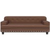 Vaikiška sofa, rudos spalvos, 90x53x30cm, dirbtinė oda