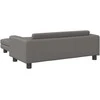 Vaikiška sofa su pakoja, pilka, 100x50x30cm, dirbtinė oda