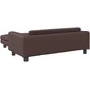 Vaikiška sofa su pakoja, ruda, 100x50x30cm, dirbtinė oda