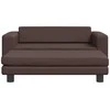 Vaikiška sofa su pakoja, ruda, 100x50x30cm, dirbtinė oda