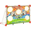 Vaikiški futbolo vartai su treniruočių sienele, 120x51x77,5cm