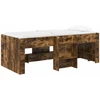 Vaikų Aukštas Lova 2 pcs Dūminio ąžuolo 193 x 96,1 x 68,5 cm
