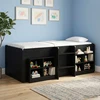 Vaikų Aukštas Lova 2 pcs Juodojo ąžuolo 193 x 96,1 x 68,5 cm