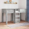 Vaikų dvigulė lova Betono pilka 75 x 190 cm Apdirbta mediena