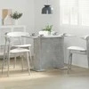Valgomojo stalas Betono pilka 110 x 60 x 75 cm Apdirbta mediena