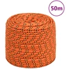 Valties virvė, oranžinės spalvos, 6mm, 50m, polipropilenas