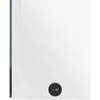 Veidrodinė vonios spintelė su LED, balta, 50x13x70cm, blizgi