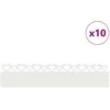Vejos borteliai 10 pcs Balta 103 x 0,05 x 22 cm Plienas