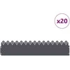 Vejos borteliai 20 pcs Antracitas 103 x 0,05 x 22 cm Plienas