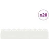 Vejos borteliai 20 pcs Balta 103 x 0,05 x 22 cm Plienas