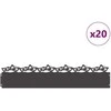 Vejos borteliai 20 pcs Juoda 103 x 0,05 x 22 cm Plienas