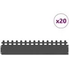 Vejos borteliai 20 pcs Juoda 103 x 0,05 x 22 cm Plienas
