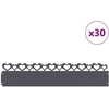 Vejos borteliai 30 pcs Antracitas 103 x 0,05 x 22 cm Plienas