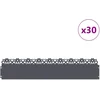 Vejos borteliai 30 pcs 103 x 0,05 x 22 cm Plienas Antracitas