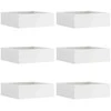 Vejo kraštas 6 pcs Balta 40 x 40 x 13 cm Plienas