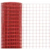 Vielos tinklas su PVC danga, raudonas, 25x0,5m