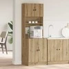 Virtuvės bufetai 2 pcs Amatininkų ąžuolas 60 x 50 x 180 cm