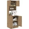 Virtuvės bufetai 2 pcs Amatininkų ąžuolas 60 x 50 x 180 cm