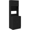 Virtuvės bufetai 2 pcs Juodas ąžuolas 60 x 50 x 180 cm