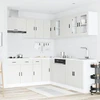 Virtuvinių spintelių komplektas, 11 dalių, Porto, balta
