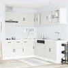 Virtuvinių spintelių komplektas, 11 dalių, Lucca, balta