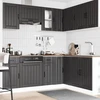 Virtuvinių spintelių komplektas, 11 dalių, Kalmar, juoda
