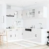 Virtuvinių spintelių komplektas, 11 dalių, Lucca, balta