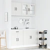 Virtuvinių spintelių komplektas, 4 dalių, Kalmar, balta