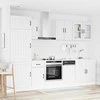 Virtuvinių spintelių komplektas, 8 dalių, Lucca, balta
