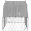 Vištienos bėgimas su stogu, 2,5x2x2,25m, galvanizuotas plienas